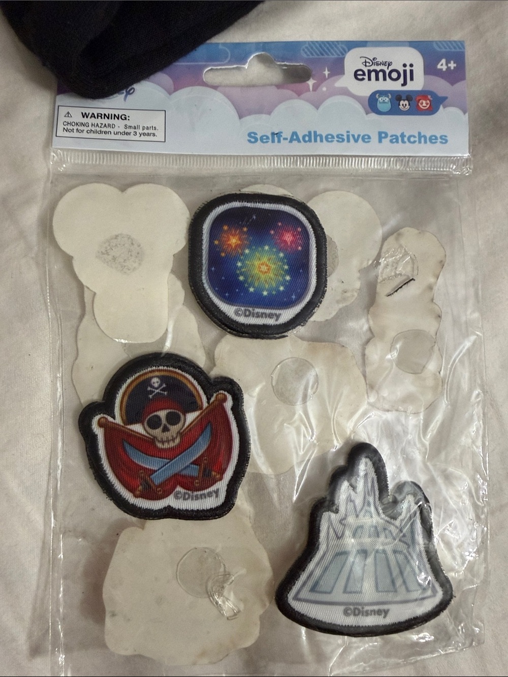 Disney Self-Adhesive Emoji Patch Set - Red, Blue, Black, White, Yellow